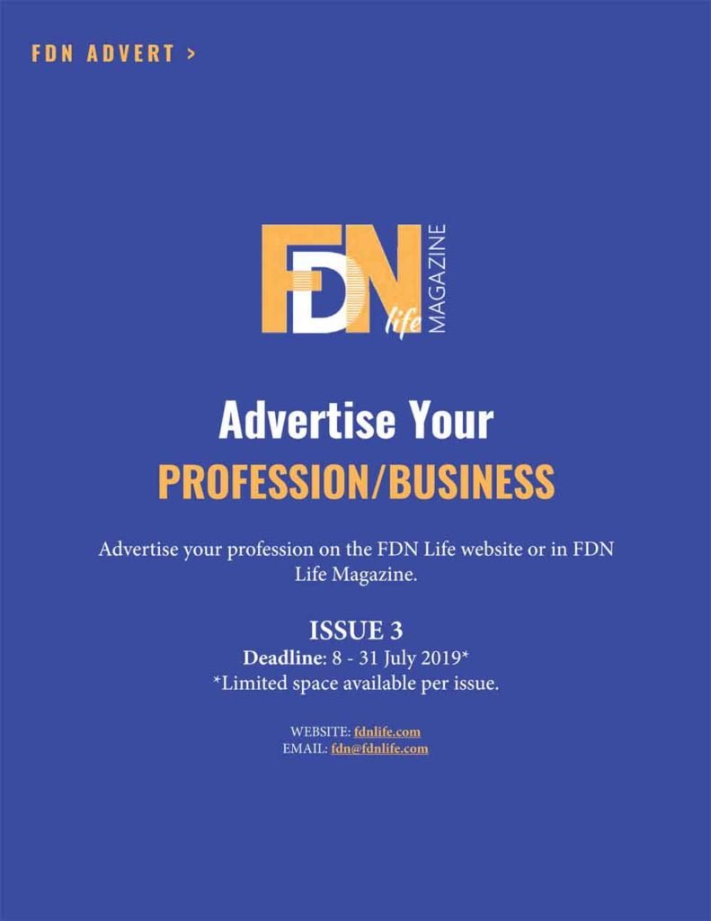Advertise your busienss or profession FDN Life